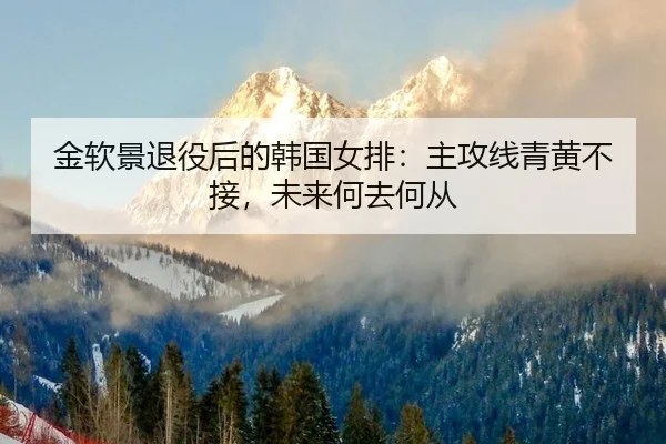 金软景退役后的韩国女排：主攻线青黄不接，未来何去何从